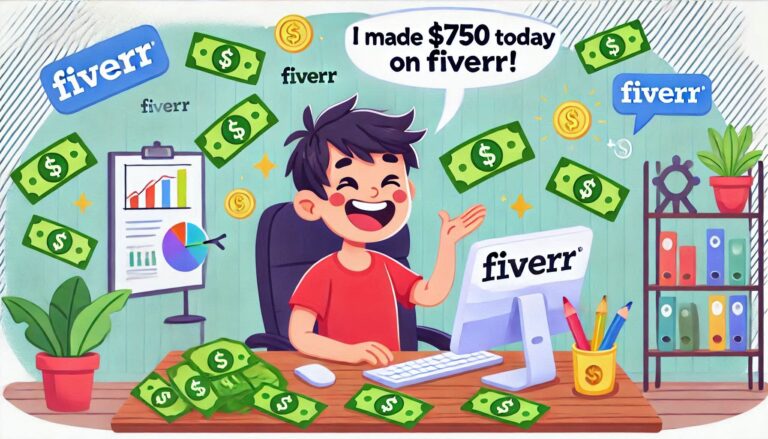 How to make $750 Day Using Fiverr With No Skills Required